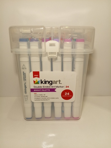 MARCADORES KINGART 24 UNIDADES