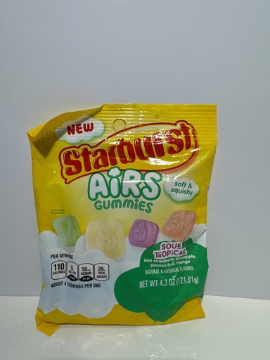 STARBURST AIRS GUMMIES SOUR TROPICAL