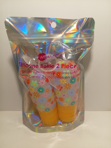 SET DE BOTELLAS DE SILICON 2 UNI. PARA VIAJE
