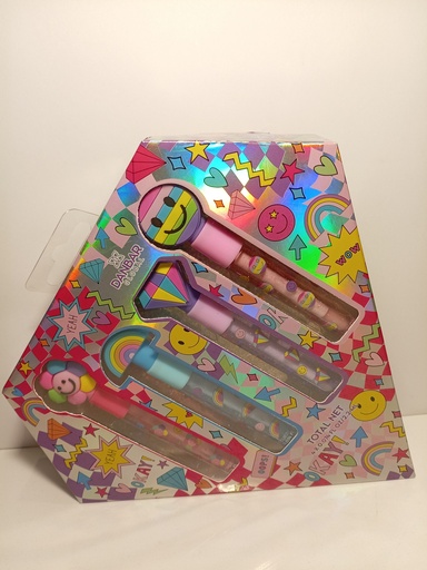 LIP GLOSS SET DE 4 UNI. CARA FELIZ/ARCOIRIS