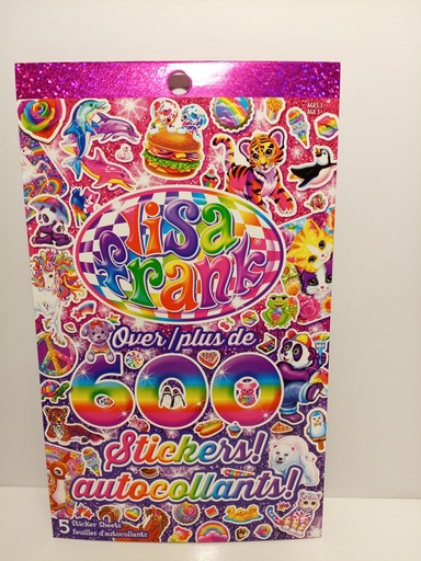 BLOCK DE STICKERS LISA FRANK SURTIDOS