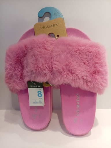 PANTUFLAS PRIMARK ROSADA TIPO PELUCHE
