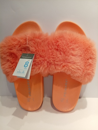 PANTUFLAS PRIMARK NARANJA TIPO PELUCHE 