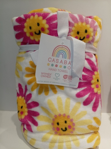 SET DE 2 TOALLA CASABA FLORES DE COLORES