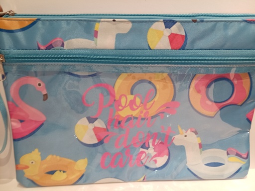 BOLSO NECESER AZUL POOL HAIR 