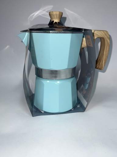 CAFETERA DE ALUMINIO AZUL