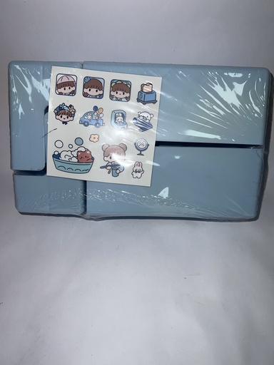 ORGANIZADOR AZUL CLARO CON STICKERS