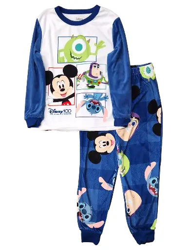 PIJAMA DISNEY 100 BLANCA CON AZUL TALLA M 8