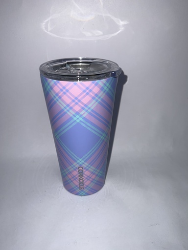 VASO TERMICO MORADO RAYAS 16OZ CORKCICLE