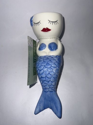 PORTALAPICES FIGURA DE SIRENA DE CERAMICA