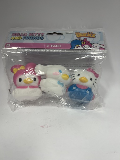 SET DE 3 PATOS DE HULE PARA DUCHA DE SANRIO