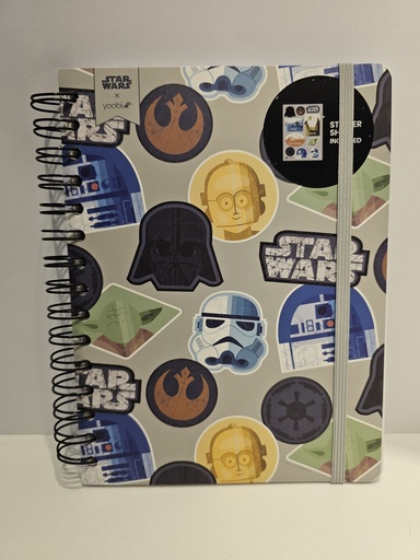 LIBRETA ESPIRAL YOOBI STAR WARS