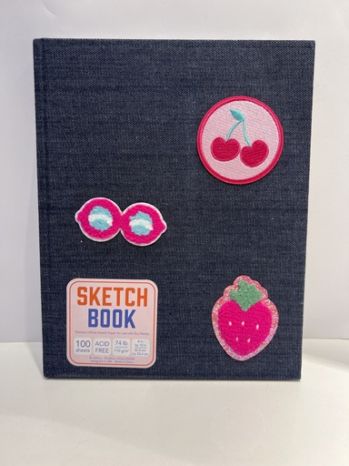 SKETCH BOOK DENIN CON PARCHES
