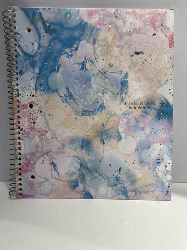 LIBRETA ESPIRAL FIVE STAR COLORES 27.9CMX21.50CM