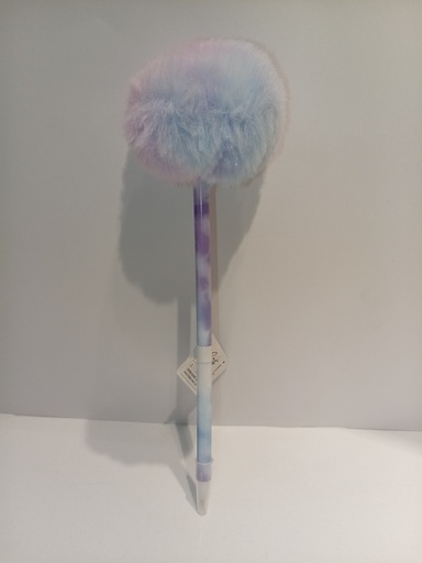 LAPICEROS YOOBI CON BOLA DE PELUCHE MORADO