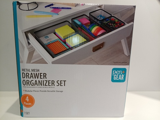 JUEGO ORGANIZADOR PARA CAJONES METALICOS 4 PIEZAS