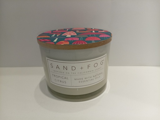 VELAS AROMATICAS SAND+FOG TROPICAL CITRUS