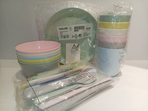 SET DE VAJILLA PLASTICA IKEA