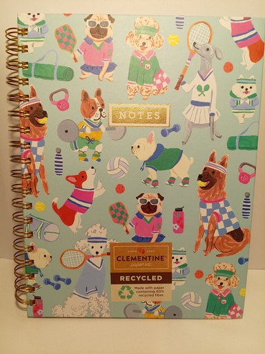 LIBRETA CON ESPIRAL DE PERROS