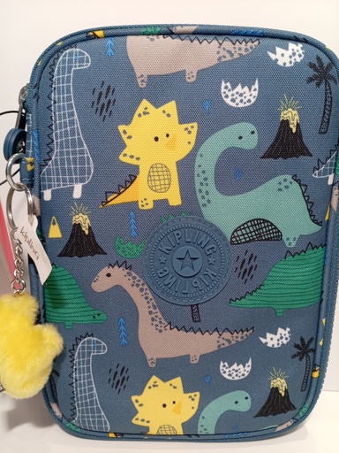 CARTUCHERA KIPLING 100 COLORES DINO VILLA