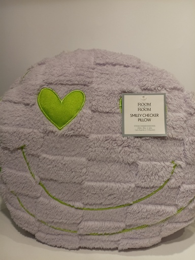 COJIN ROOM ROOM CARA FELIZ MORADA