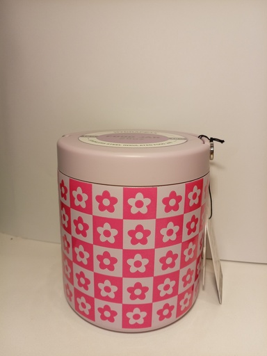 TERMO FOOD JAR MORADO CON FLORES FUCSIA 25 ONZ