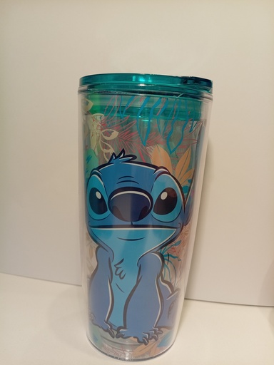 TERMO STITCK CON FLORES Y HOJAS  