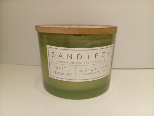 VELAS AROMATICAS SAND+FOG WHITE FLOWERS