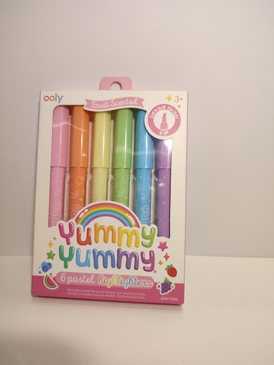 MARCADORES YUMMY YUMMY 6UNID PASTEL