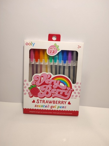 BOLIGRAFOS DE GEL VERY BERRY - 12 UNIDADES 