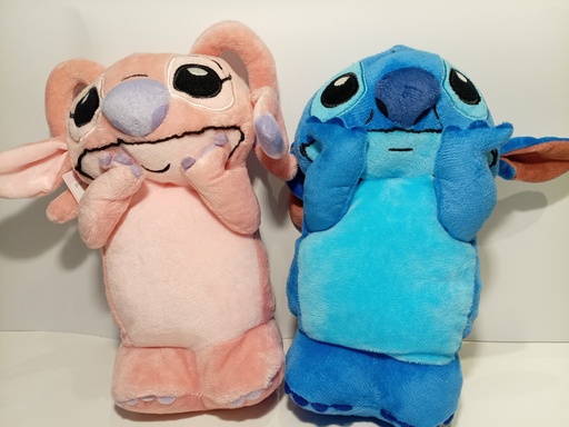 CARTUCHERA STITCH Y ANGELA PELUCHE 