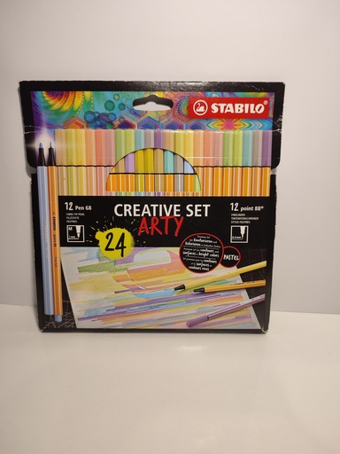 MARCADORES STABILO CREATIVE SET ARTY- 24UNIDADES