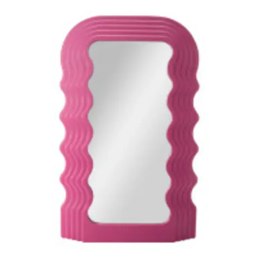 ESPEJO ROOM ROOM RECTANGULAR FUCSIA CON ONDAS 
