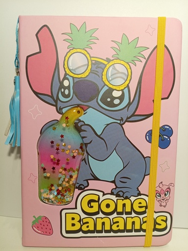 LIBRETA STITCH  LENTES GONE BANANAS
