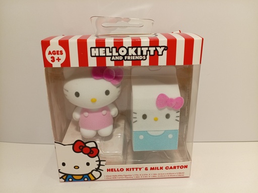 FIGURAS COLECCIONABLES HELLO KITTY & MILK CARTON