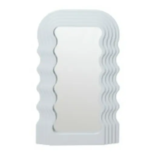 ESPEJO ROOM ROOM RECTANGULAR BLANCO CON ONDAS