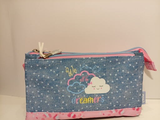 CARTUCHERA ENSO DREAMERS PORTATODO TRIPLE 2 CIERRES