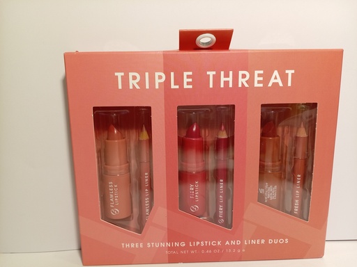 SET DE 3 LIPSTICK AND LINER DUOS