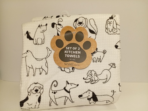 SET DE 2 PAÑOS DE COCINA WYATT HOME DE PERROS
