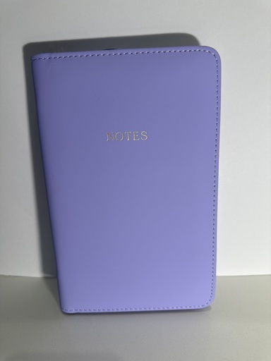 LIBRETA NOTAS CIERRE MORADA