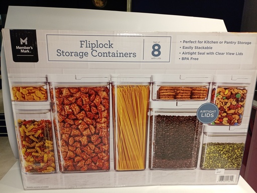 SET DE 8 CONTENEDORES DE COCINA MEMBER MARK 