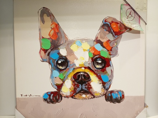 CUADRO DE PERRO BULLDOG FRANCES