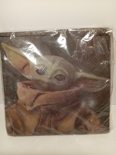 SERVILLETAS BABY YODA 10 UNIDADES