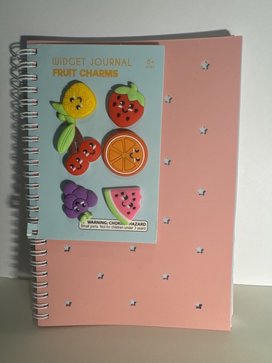 LIBRETA NOTAS FRUIT CHARMS