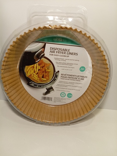 PAPEL DESECHABLE PARA FREIDORA DE AIRE 24 UNI.
