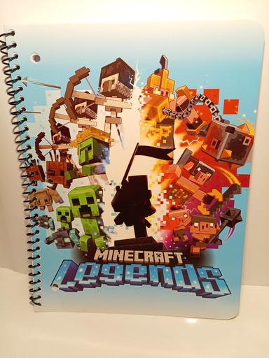 LIBRETA ESPIRAL MINECRAFT