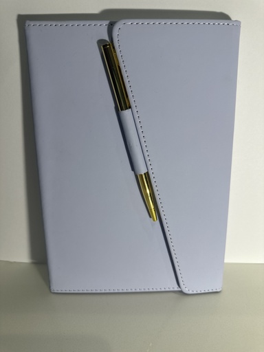 LIBRETA DE NOTAS LILA CON BOLIGRAFO