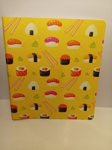 CARPETA DE ANILLOS MOTIVO SUSHI